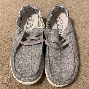 Gray Hey Dude shoes